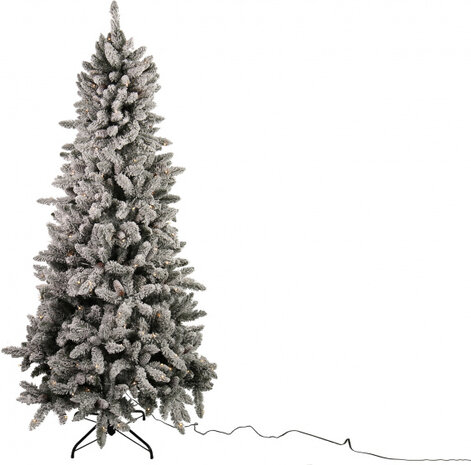 kunstkerstboom Gerri led 116 x 210 cm wit