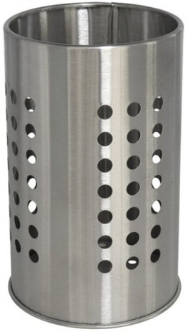 bestekhouder Brad 16,5 x 10 cm RVS zilver