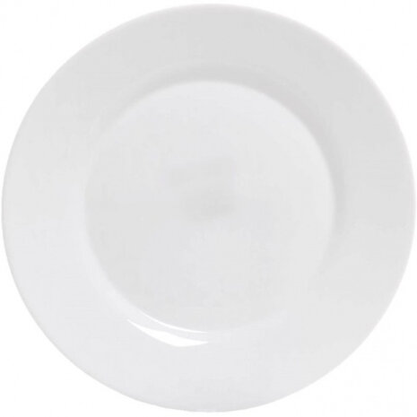 dessertbord Toledo 20 cm opaalglas wit