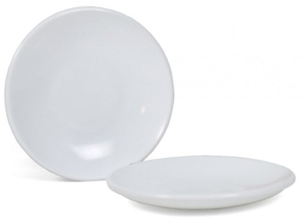 koffieschotel Toledo 13 cm opaalglas wit