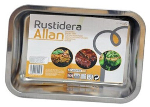 ovenschaal Rustidera Allan 2,7 liter RVS zilver