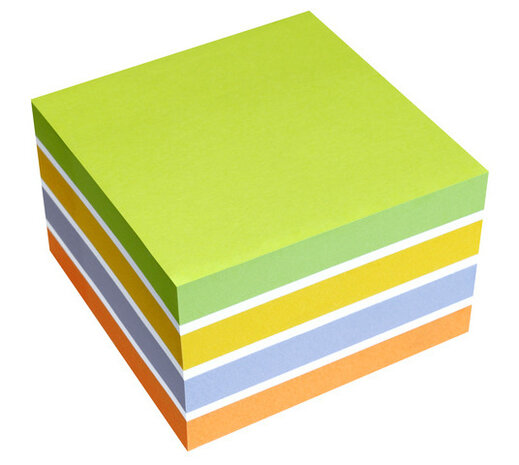 memoblaadjes 7,5 x 7,5 cm papier 450 stuks