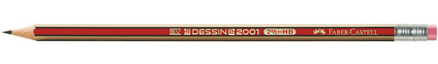 grafietpotlood Dessin 2001 HB 17 cm hout rood