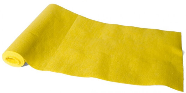 multifunctioneel roldoek 400 x 38 cm viscose geel