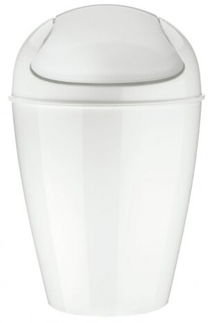 zwenkdekselbak DEL M 12 liter 29 x 44,5 cm wit
