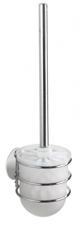 toiletborstelhouder Turbo-Loc 10 x 37,5 cm staal zilver