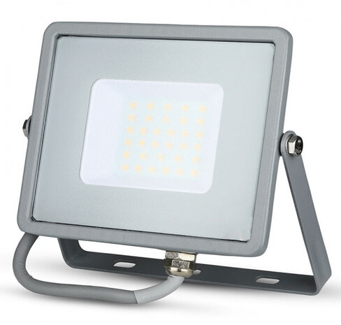 schijnwerper VT-30 30W 2400 lumen 3000K 17,8 cm grijs