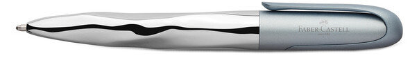 balpen N&#039;ice XB 13,5 cm RVS/chroom lichtblauw