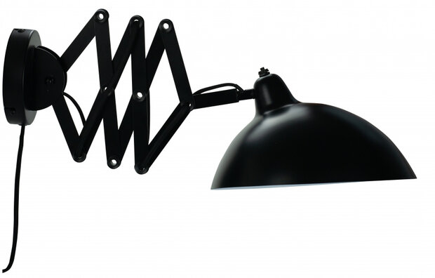 wandlamp Futura 60 x 19,5 cm E14 staal zwart