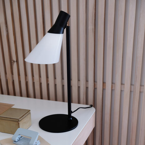 tafellamp Gent 18 x 48 cm E14 staal/glas zwart