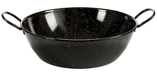 wokpan Honda 36 cm staal zwart/wit