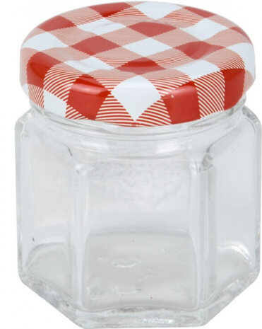 voorraadpotje 45 ml 4,5 x 5 cm glas transparant