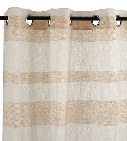 gordijn 260 x 140 cm polyester wit/beige