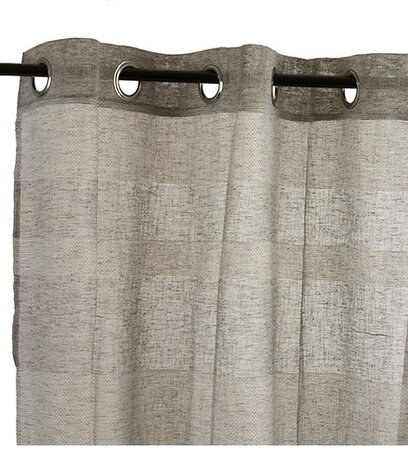 gordijn 260 x 140 cm polyester grijs