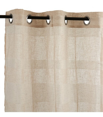 gordijn 140 x 260 cm polyester beige