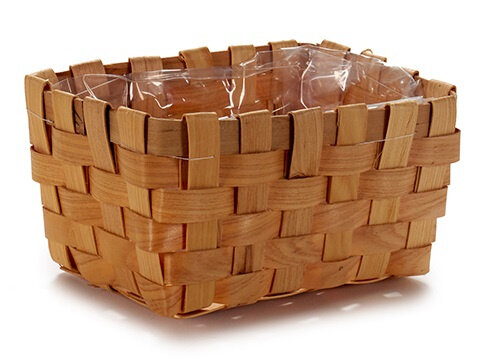 bloempot 20 x 15 x 10 cm riet naturel