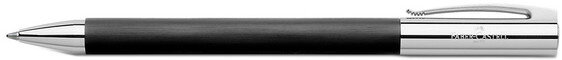 balpen Ambition B 16 cm staal zwart/zilver