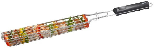 barbecue-grillmand 49 x 4 x 3,8 cm RVS zilver