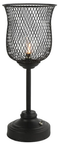 kandelaar Elenor led 14,5 x 36,5 cm staal zwart