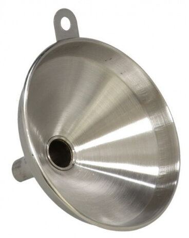 trechter 13 x 11 x 8 cm RVS zilver