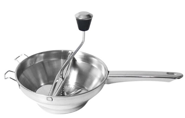 passeerzeef 37 cm RVS zilver