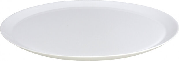 pizzabord 33 cm porselein wit
