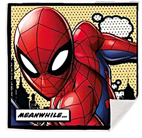 toverhanddoek Spider-Man junior 30 x 30 cm katoen