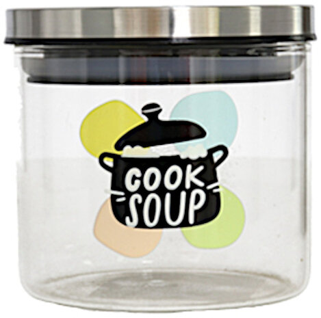 voorraadpot Cook Soup 450 ml 10 cm glas transparant