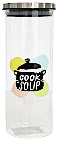 voorraadpot Cook Soup 1650 ml glas transparant