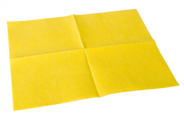 poetsdoeken 20 x 18 cm viscose geel 3 stuks