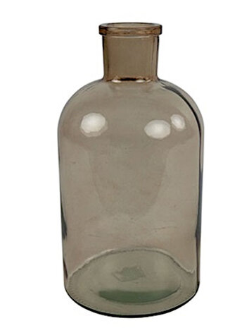vaas Dena 27 x 14 cm glas bruin