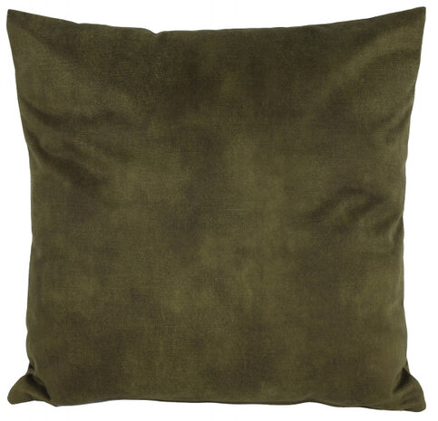 sierkussen Palladium 45 x 10 cm textiel olijfgroen
