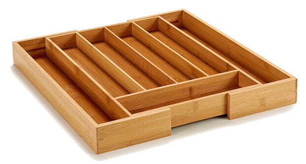 bestekbak 38,5 x 29,5 x 5 cm bamboe naturel