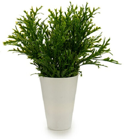 kunstplant ovaal 13 x 13 x 25 cm groen