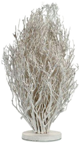 ornament struik 65 x 35 cm hout wit