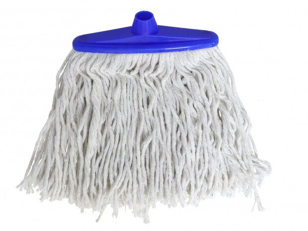 vloermop 22 x 5 x 28 cm polyester grijs/blauw