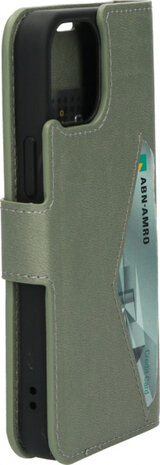 telefoonhoes Classic Wallet iPhone 13 Mini groen