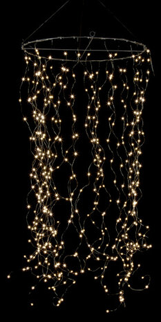 lichtcirkel Lucia led 150 cm staal transparant