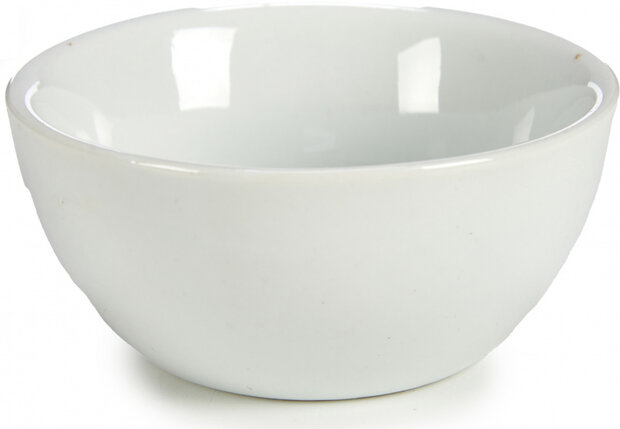 schaaltjes 7 x 3 x 7 cm porselein wit 6 stuks