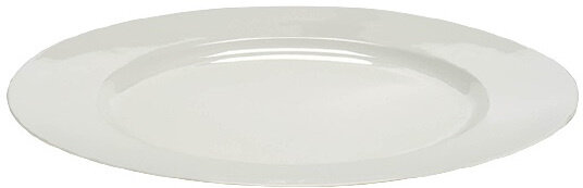 decoratieschaal 33 x 2 cm wit