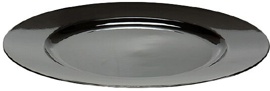 decoratieschaal 33 x 2 cm zwart