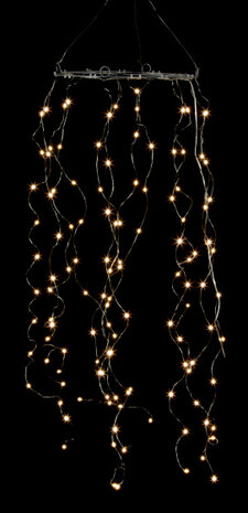 lichtcirkel Lucia led 30 x 100 cm staal zilver