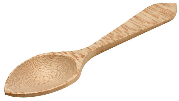 opscheplepel 22 cm hout naturel