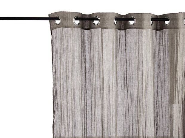 gordijnen 140 x 260 cm linnen donkergrijs