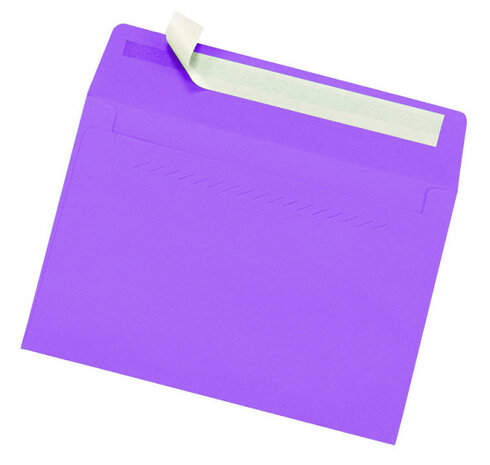 envelop 120 x 176 mm papier paars