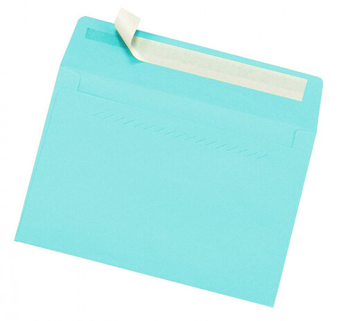 envelop 120 x 176 mm papier lichtblauw