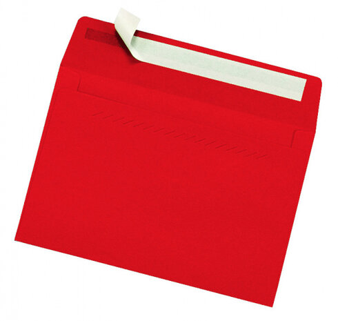 envelop 120 x 176 mm papier rood