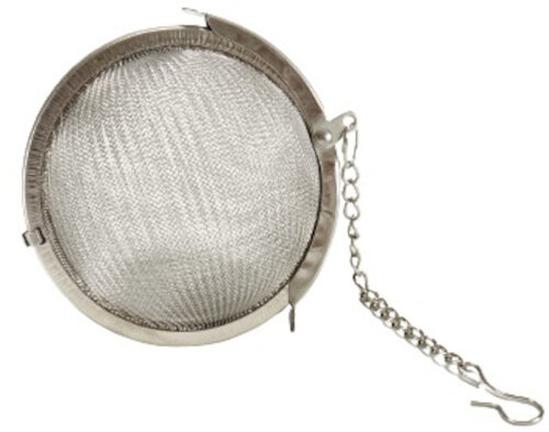 theezeef 4,5 cm staal zilver