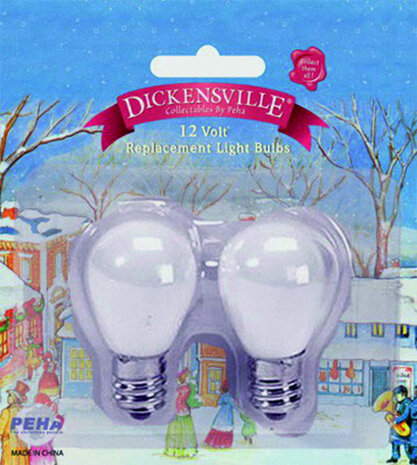 reservelampen 12V-1W E12 wit 2 stuks