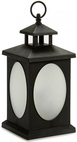 lantaarn LED 14 x 29 x 14 cm zwart